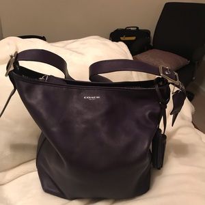 Purple leather Coach bag
